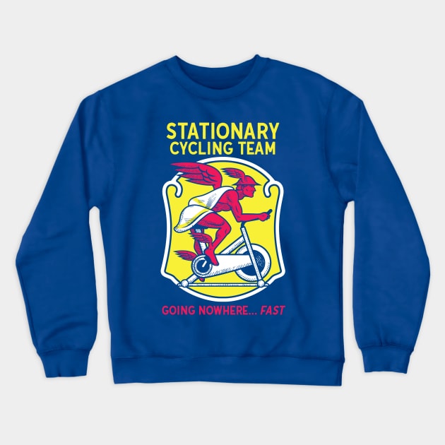 Stationary Cycling Team Crewneck Sweatshirt by toadyco